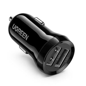 Auto lādētāji Ugreen  Ugreen car charger 2x USB 24W 4.8 A (2x 2.4 A) black (50875) Black