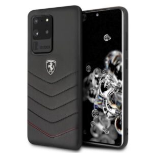 Aizmugurējais vāciņš Ferrari  Ferrari Hardcase FEHQUHCS69BK S20 Ultra G988 black/black Heritage