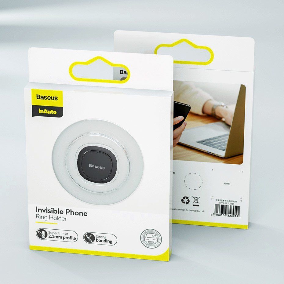 Other Baseus Baseus ultrathin self-adhesive ring holder phone stand silver (SUYB-0S)