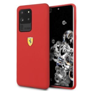 Aizmugurējais vāciņš Ferrari  Ferrari Hardcase FESSIHCS69RE S20 Ultra G988 red/red Silicone