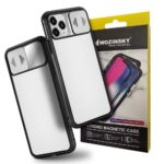 Nugarėlės dėklai Wozinsky  Wozinsky Magnetic Cam Slider Case Full Body Cover built-in front glass lens rotector for Huawei P40 black 