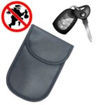 Other Hurtel  Anti-theft Car Key Pouch Radio Blocking Pouch Keyless Faraday Box Faraday Cage 14cm with 10cm Black 
