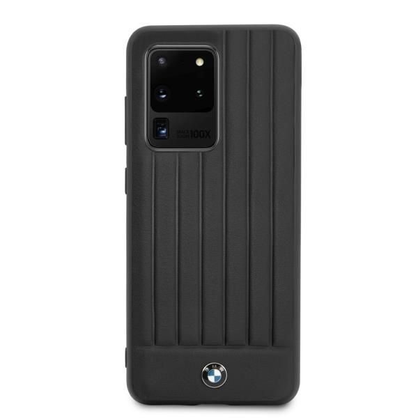 Aizmugurējais vāciņš BMW Etui hardcase BMW BMHCS69POCBK S20 Ultra G988 czarny/black Signature