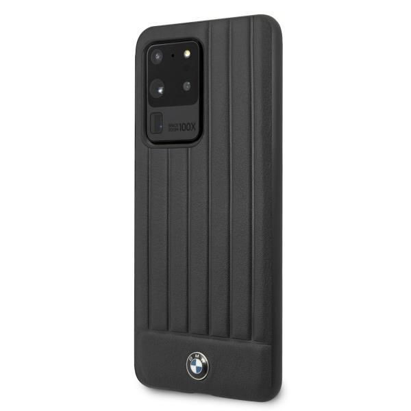 Aizmugurējais vāciņš BMW Etui hardcase BMW BMHCS69POCBK S20 Ultra G988 czarny/black Signature