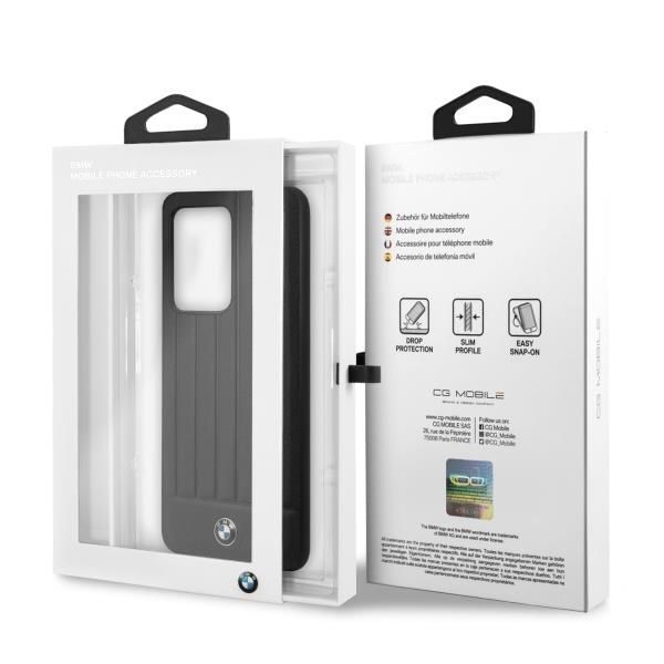 Aizmugurējais vāciņš BMW Etui hardcase BMW BMHCS69POCBK S20 Ultra G988 czarny/black Signature