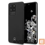 Back panel cover Mercedes-Benz  Mercedes MEHCS69SILSB S20 Ultra G988 hard case black/black Silicone Line 