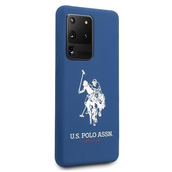 Back panel cover U.S. Polo PU US Polo USHCS69SLHRNV S20 Ultra G988 granatowy/navy Silicone Collection