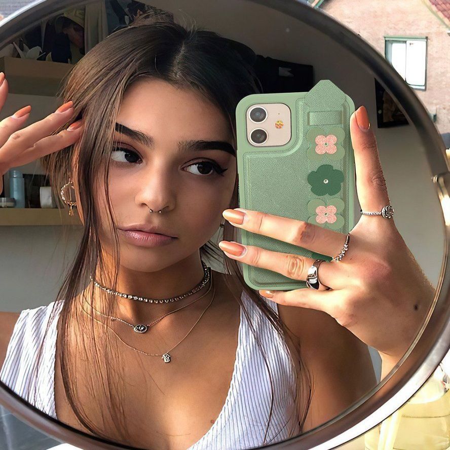 Tagakaaned Kingxbar Kingxbar Sweet Series case decorated with original Swarovski crystals iPhone 12 mini black