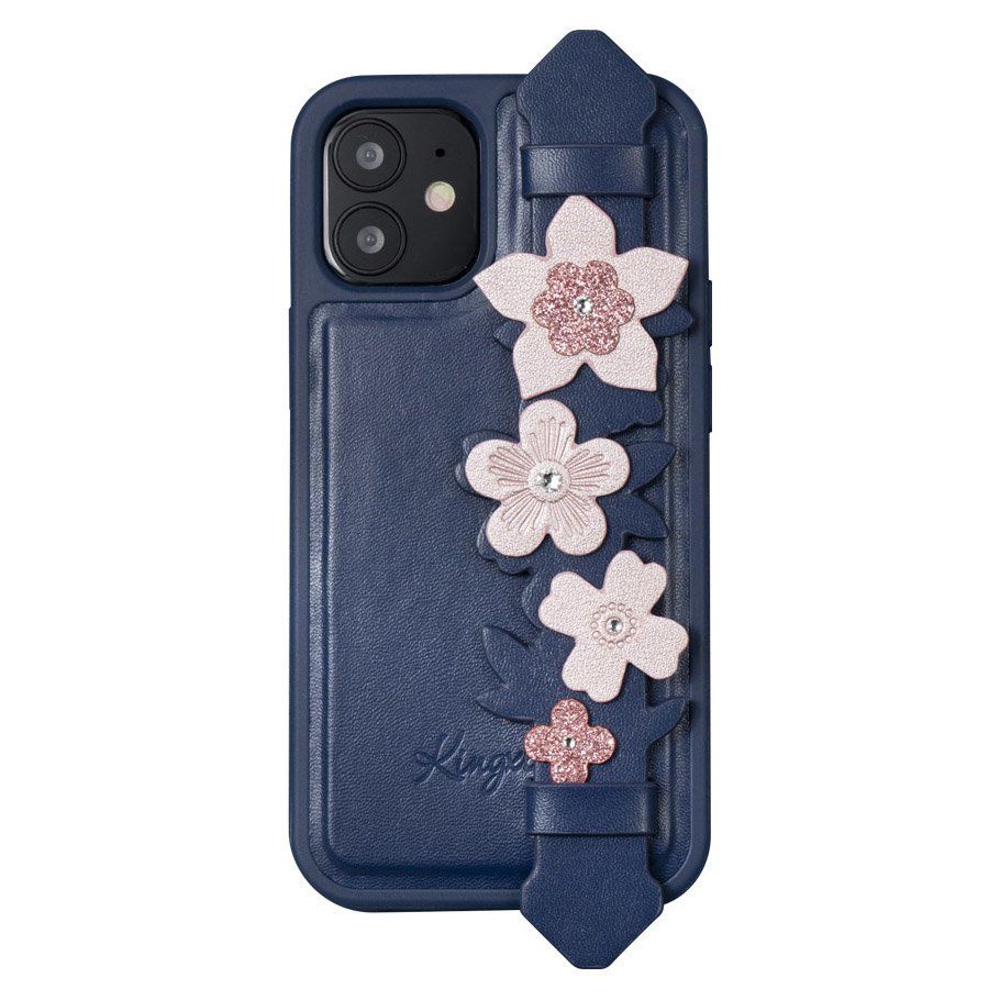 Tagakaaned Kingxbar Kingxbar Sweet Series case decorated with original Swarovski crystals iPhone 12 Pro Max blue