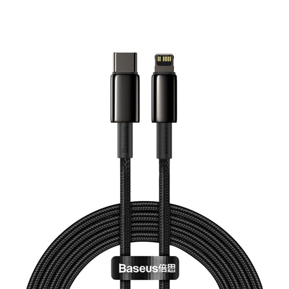 Cable Baseus Baseus CATLWJ-A01 Lightning - USB-C PD 20W 480Mb/s 2m cable - black