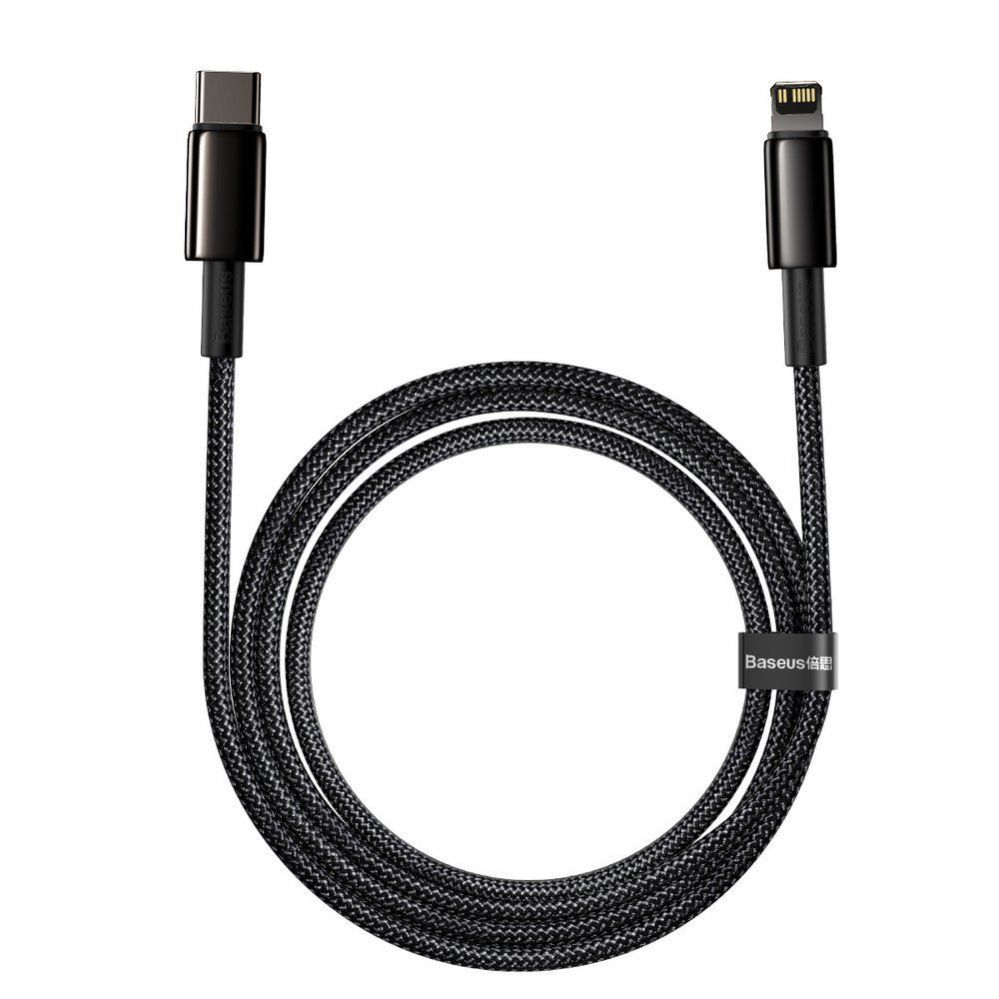 Cable Baseus Baseus CATLWJ-A01 Lightning - USB-C PD 20W 480Mb/s 2m cable - black