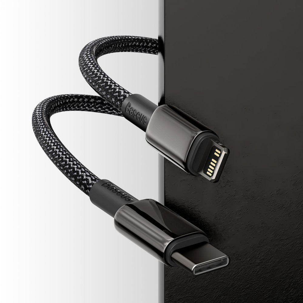 Cable Baseus Baseus CATLWJ-A01 Lightning - USB-C PD 20W 480Mb/s 2m cable - black