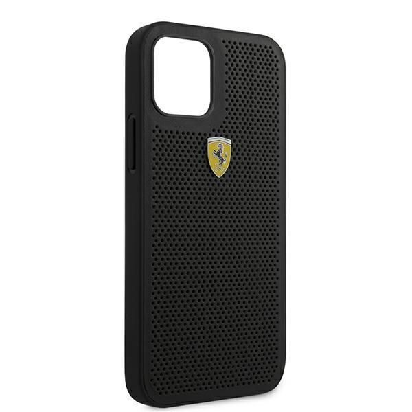 Tagakaaned Ferrari Ferrari FESPEHCP12MBK iPhone 12/12 Pro 6.1" black/black hardcase On Track Perforated