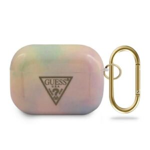 Aizmugurējais vāciņš Guess  Guess GUACAPTPUMCGG01 AirPods Pro cover pink/pink Tie & Dye Collection 