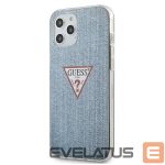 Back panel cover Guess  Guess GUHCP12LPCUJULLB iPhone 12 Pro Max 6.7" blue/light blue hardcase Jeans Collection
