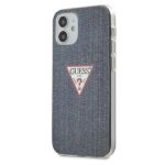 Aizmugurējais vāciņš Guess  Guess GUHCP12SPCUJULDB iPhone 12 mini 5.4" navy/dark blue hardcase Jeans Collection 