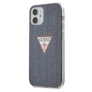 Aizmugurējais vāciņš Guess  Guess GUHCP12SPCUJULDB iPhone 12 mini 5.4" navy/dark blue hardcase Jeans Collection 