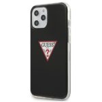 Back panel cover Guess  Guess GUHCP12MPCUCTLBK iPhone 12/12 Pro 6.1" black/black hardcase Triangle Collection