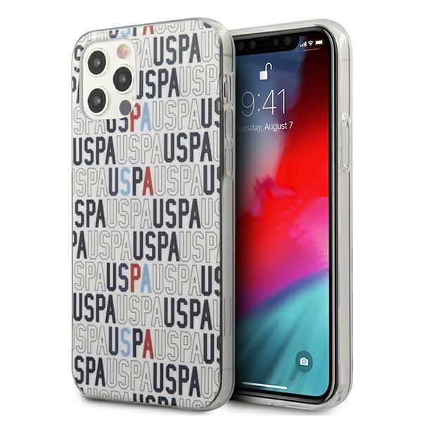 Aizmugurējais vāciņš U.S. Polo PU US Polo USHCP12LPCUSPA6 iPhone 12 Pro Max 6,7" biały/white Logo Mania Collection