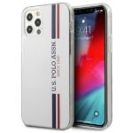 Nugarėlės dėklai U.S. Polo PU  US Polo USHCP12LPCUSSWH iPhone 12 Pro Max 6,7" biały/white Tricolor Collection 