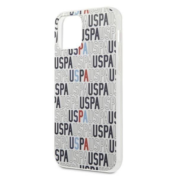 Aizmugurējais vāciņš U.S. Polo PU US Polo USHCP12MPCUSPA6 iPhone 12/12 Pro 6,1" biały/white Logo Mania Collection