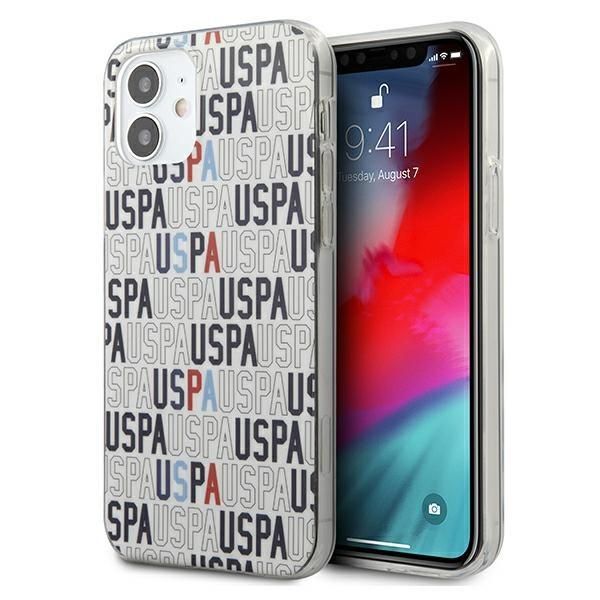 Aizmugurējais vāciņš U.S. Polo PU US Polo USHCP12SPCUSPA6 iPhone 12 mini 5,4" biały/white Logo Mania Collection