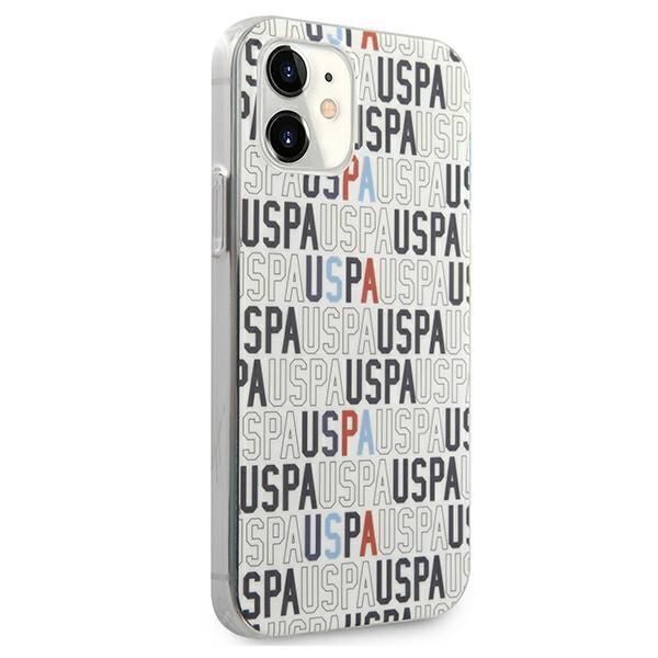 Aizmugurējais vāciņš U.S. Polo PU US Polo USHCP12SPCUSPA6 iPhone 12 mini 5,4" biały/white Logo Mania Collection