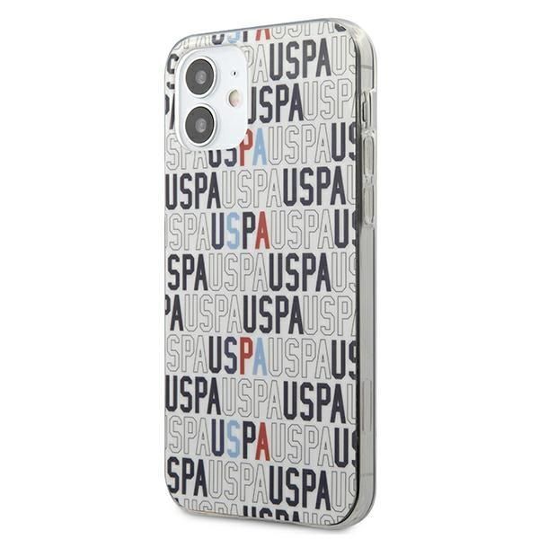 Aizmugurējais vāciņš U.S. Polo PU US Polo USHCP12SPCUSPA6 iPhone 12 mini 5,4" biały/white Logo Mania Collection