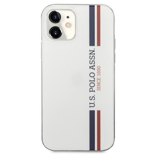 Aizmugurējais vāciņš U.S. Polo PU US Polo USHCP12SPCUSSWH iPhone 12 mini 5,4" biały/white Tricolor Collection