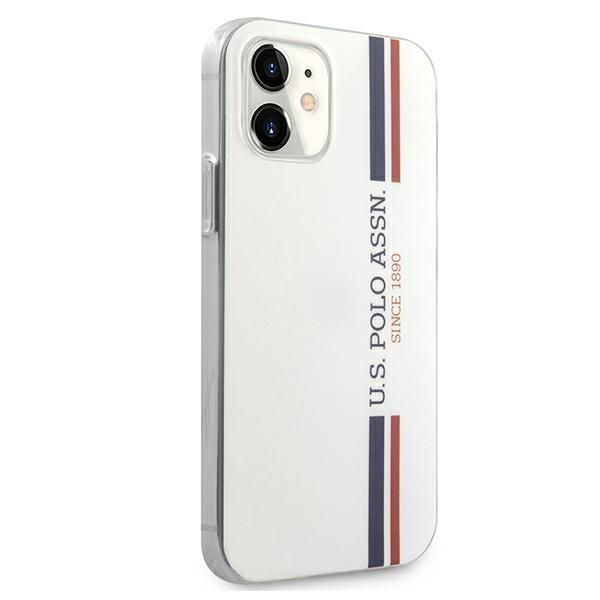 Aizmugurējais vāciņš U.S. Polo PU US Polo USHCP12SPCUSSWH iPhone 12 mini 5,4" biały/white Tricolor Collection