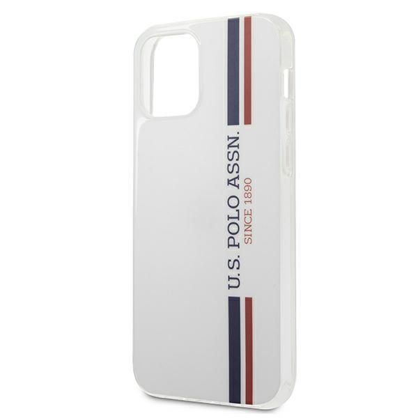 Aizmugurējais vāciņš U.S. Polo PU US Polo USHCP12SPCUSSWH iPhone 12 mini 5,4" biały/white Tricolor Collection