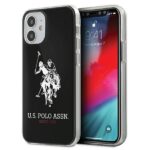 Aizmugurējais vāciņš U.S. Polo PU  US Polo USHCP12STPUHRBK iPhone 12 mini 5,4" czarny/black Shiny Big Logo 