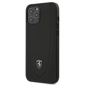 Aizmugurējais vāciņš Ferrari  Ferrari FEOGOHCP12LBK iPhone 12 Pro Max 6.7" black/black hardcase Off Track Perforated