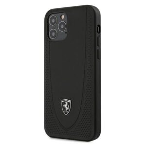 Aizmugurējais vāciņš Ferrari  Ferrari FEOGOHCP12MBK iPhone 12/12 Pro 6.1" black/black hardcase Off Track Perforated