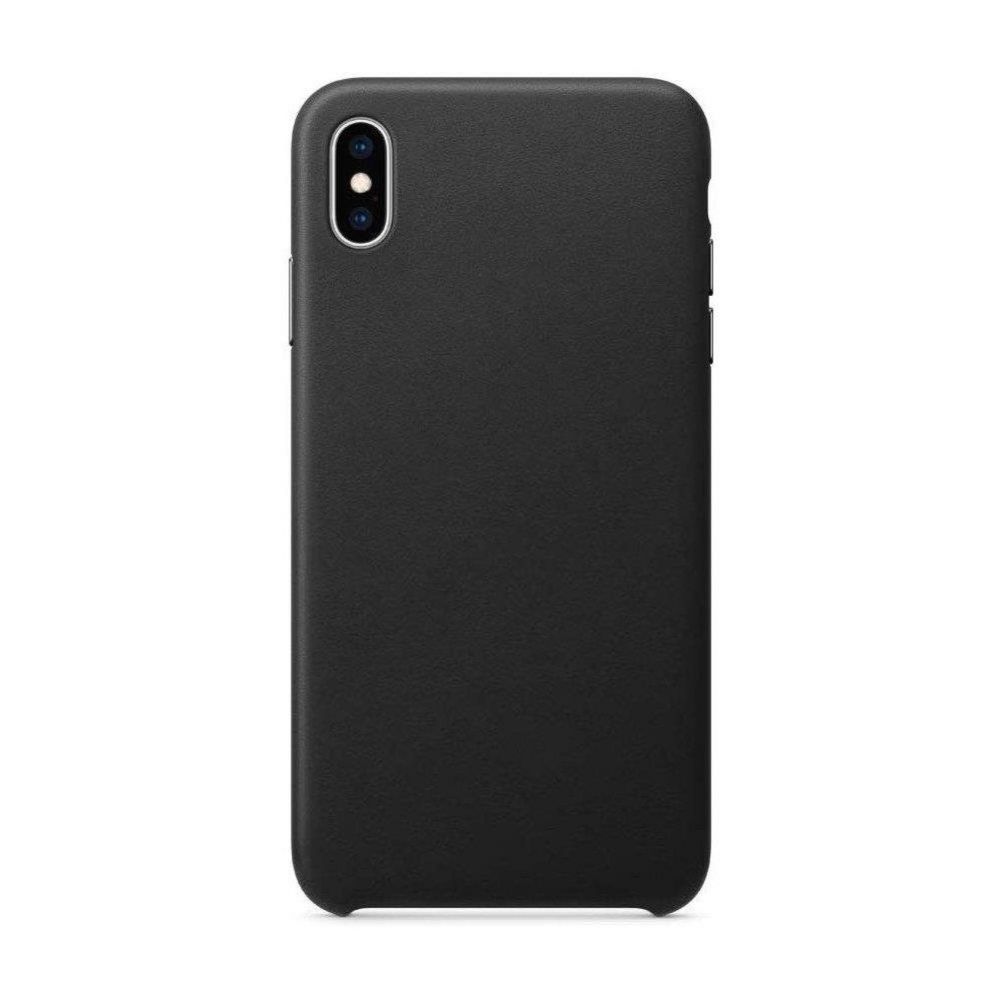 Aizmugurējais vāciņš Hurtel ECO Leather case cover for iPhone 12 Pro Max black