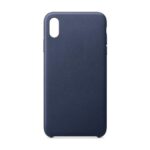 Back panel cover Hurtel  ECO Leather case cover for iPhone 12 Pro Max navy blue 