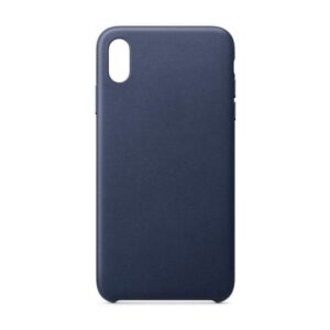 Aizmugurējais vāciņš Hurtel  ECO Leather case cover for iPhone 12 Pro Max navy blue 