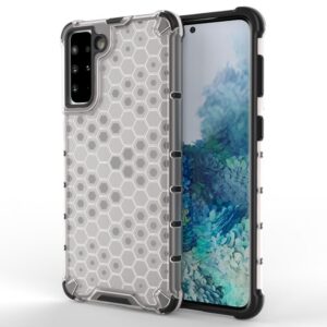 Aizmugurējais vāciņš Hurtel  Honeycomb Case armor cover with TPU Bumper for Samsung Galaxy S21+ 5G (S21 Plus 5G) transparent 