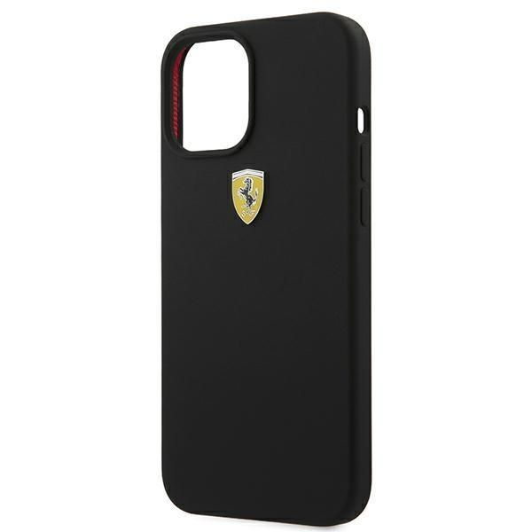 Tagakaaned Ferrari Ferrari FESSIHCP12LBK iPhone 12 Pro Max 6.7" black/black hardcase On Track Silicone