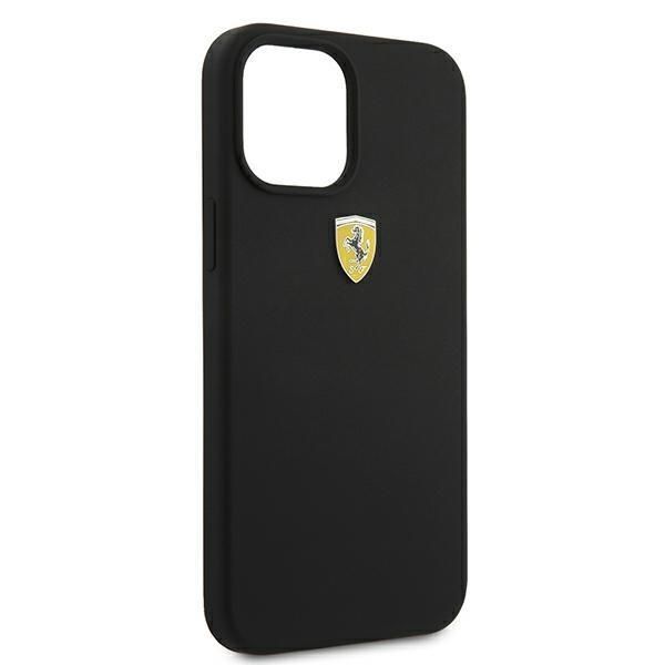 Tagakaaned Ferrari Ferrari FESSIHCP12LBK iPhone 12 Pro Max 6.7" black/black hardcase On Track Silicone