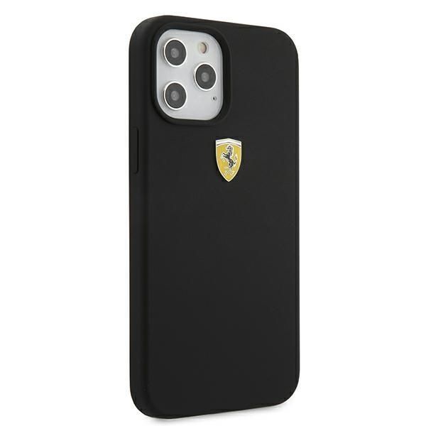 Tagakaaned Ferrari Ferrari FESSIHCP12LBK iPhone 12 Pro Max 6.7" black/black hardcase On Track Silicone