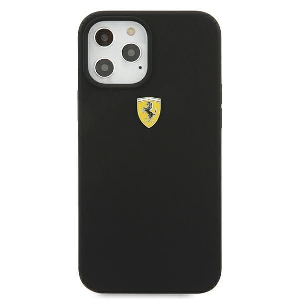 Tagakaaned Ferrari Ferrari FESSIHCP12LBK iPhone 12 Pro Max 6.7" black/black hardcase On Track Silicone