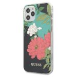 Back panel cover Guess  Guess GUHCP12LIMLFL01 iPhone 12 Pro Max 6.7" black/black N°1 Flower Collection