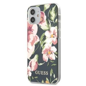 Aizmugurējais vāciņš Guess  Guess GUHCP12SIMLFL03 iPhone 12 mini 5.4" navy/navy N°3 Flower Collection 