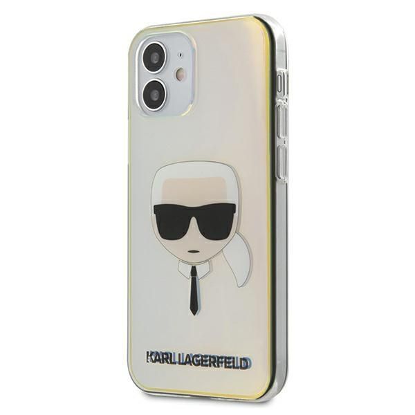 Back panel cover Karl Lagerfeld Karl Lagerfeld KLHCP12SPCKHML iPhone 12 mini 5,4" multicolor hardcase Iridescent Karl`s Head