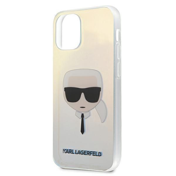 Back panel cover Karl Lagerfeld Karl Lagerfeld KLHCP12SPCKHML iPhone 12 mini 5,4" multicolor hardcase Iridescent Karl`s Head
