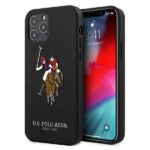 Aizmugurējais vāciņš U.S. Polo PU  US Polo USHCP12LPUGFLBK iPhone 12 Pro Max 6.7" black/black Polo Embroidery Collection 