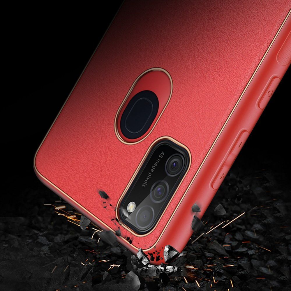 Tagakaaned Dux Ducis Dux Ducis Yolo elegant case made of soft TPU and PU leather for Samsung Galaxy M30s red