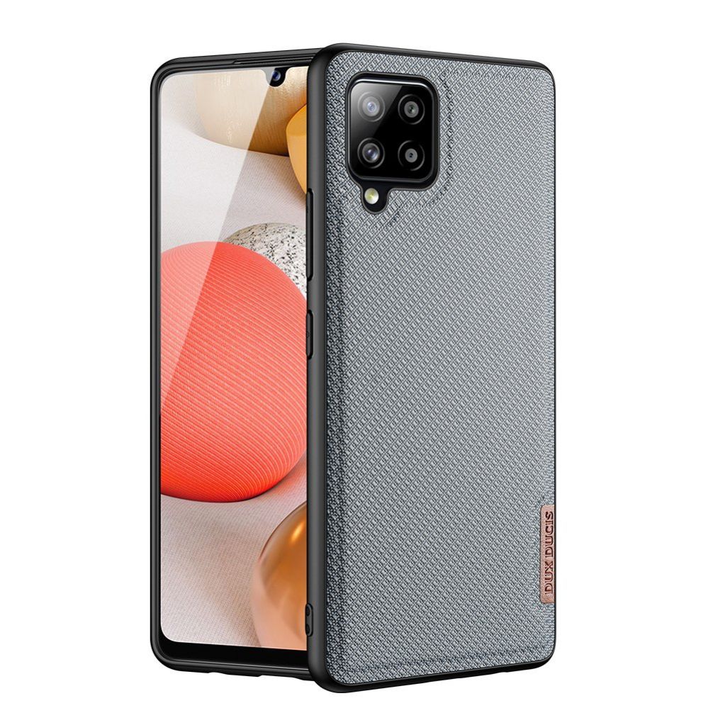 Tagakaaned Dux Ducis Dux Ducis Fino case covered with nylon material for Samsung Galaxy A42 5G gray