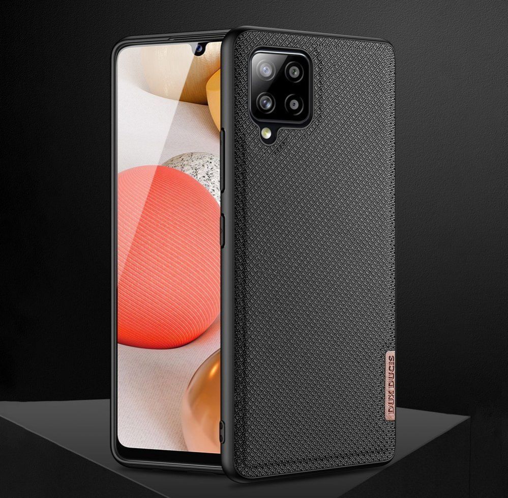 Tagakaaned Dux Ducis Dux Ducis Fino case covered with nylon material for Samsung Galaxy A42 5G gray